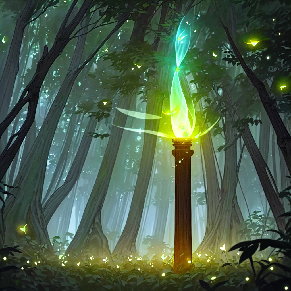 A glowing Firefly just landed on my nose. At night it's dark out and the Firefly is bright. Somebody help me,
The Firefly emits a soft, ethereal glow, casting a warm light on your face as it delicately rests on the tip of your nose. Its delicate wings vibrate gently, creating a mesmerizing dance of light and shadow. The tiny creature seems to be a beacon of hope in the darkness, offering a moment of beauty and wonder in an unexpected encounter.
The scene is set in a tranquil forest at night, the air filled with the gentle hum of nocturnal creatures. The moonlight filters through the dense canopy, casting a soft glow on the surrounding foliage. The Firefly's light stands out against the dark backdrop, creating a surreal and magical atmosphere.
The mood is one of astonishment and awe, as you find yourself in a moment of pure serenity and connection with nature. The peaceful ambiance of the forest and the captivating presence of the Firefly evoke a sense of wonder and appreciation for the beauty of the natural world.