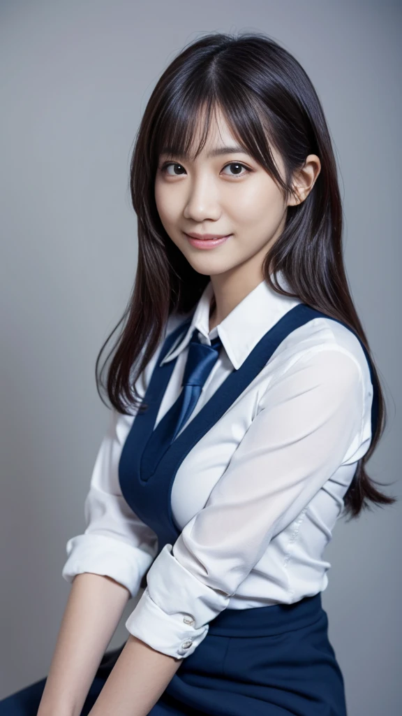 S: 135mm f1.8, (highest quality),(RAW Photos), (standing), (Beautiful 13 year old Japanese girl), Cute Face, (Deeply chiseled face:0.7), (freckles:0.4), Dramatic lighting, (school uniform), simple background,white background, shy, (cowboy shot), (smile),, (Sparkling eyes)、
,diagonal bangs,(slim)

