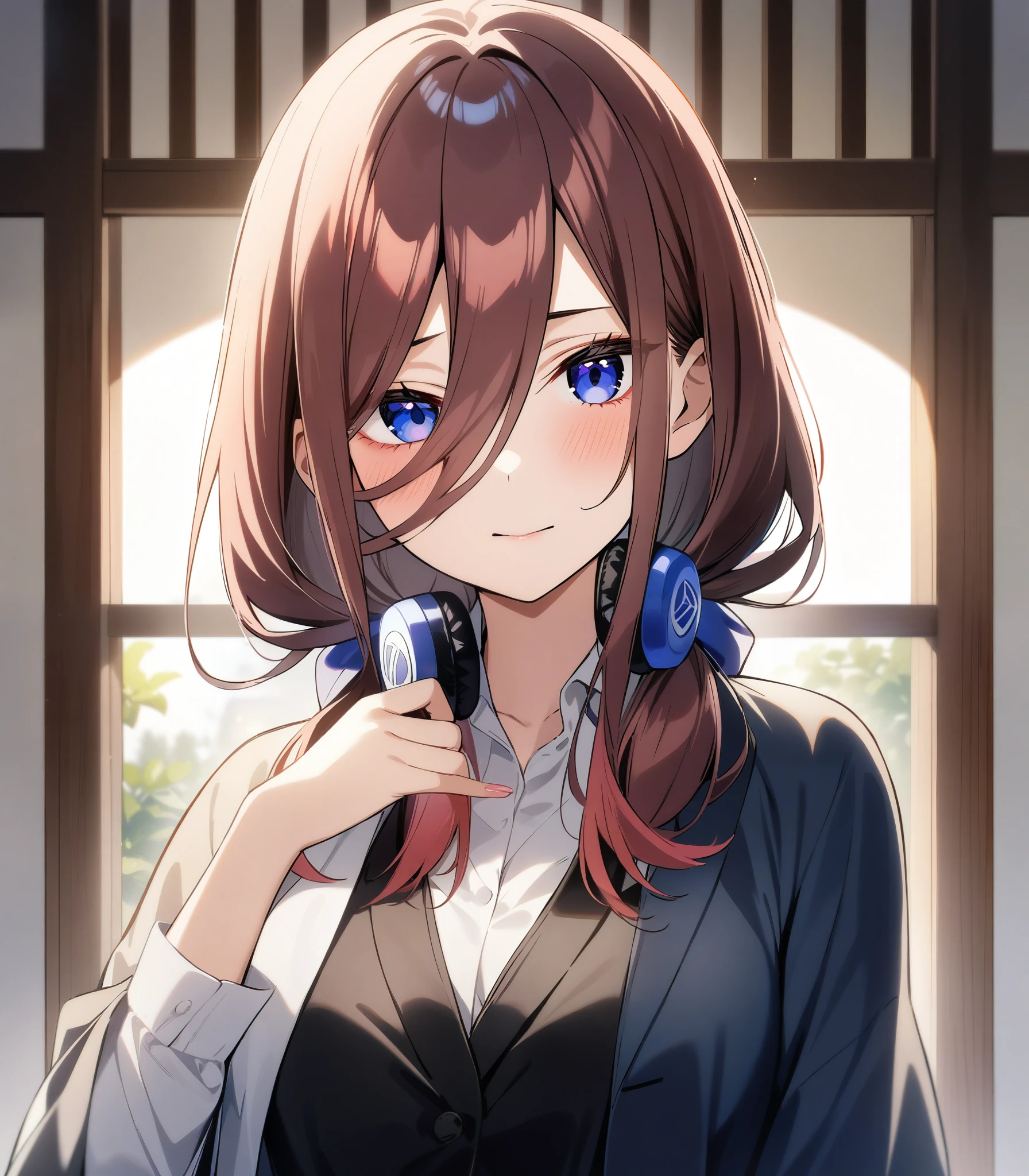 1girl, female focus, Nakano Miku, Gotoubun no hanayame , very beautiful, best quality, very aesthetic, absurdres