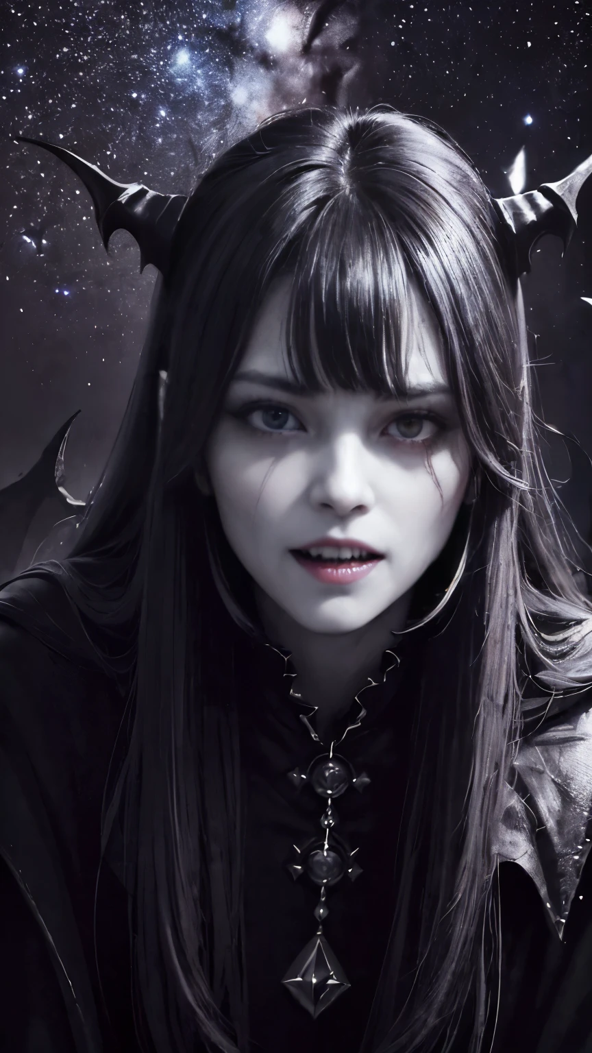 (highest quality,High resolution:1.2),(dark,Threatening:1.1),(Regrettably:1.1), (devilのテーマ:1.5),(dark horror theme:1.5),(Thriller:1.5),(Inspiration from Stephen King:1.5),(Dark fantasy:1.5), (Ink and watercolor:1.5), (black and white color:1.5), (Ominous landscapes:1.5),(Countless stars fly towards the viewer:1.5),(Ruined:1.5),(Ruined village:1.5),(1800s:1.5), (Ruined theme:1.5),(There'A lot of dust rises:1.5),(puddle:1.5),(Dirt roads:1.5),(Absurd:1.5),(wonderful:1.5),(highest quality:1.5),(masterpiece:1.5),full length,Quartz Lepidolite Woman in a Red Dress, (Powerful figure:1.1、Big Breasts、Glasses) 、 ((((Round Glasses)))),(((Big Breasts)))、,(((Twisted corners,Fiery crown:1.1)))Pretty face,Raise your eyebrows,Full Body Shot,Ominous landscape,Fluorite Chrysocolla Atmosphere,art:Simon Stahlenhag,Nicola Samori,(((Wangechi Mutu))),prime color,Urban,Very detailed,masterpiece,Intricate details,Faded,eyes Very detailed, Eye for details,4K resolution,to be born, Nikon Z9,Scary Town,full length,evil ghost, Winnie the Pooh Rainbow,Intricate details,Stone Forest of Yunnan, China,Very detailedな, Realistic,, 暗くてSpooky atmosphere, Spiritual Beings, Hauntingly beautiful, Ghostly figures, Swirling Mist, Supernatural existence, devilの本質, Shadowのような形, Spooky whispers, Ominous Aura, Heart of a Goth Maiden, Very dark shade.Her Eyes, Like dazzling fur in a starless haze,A symphony of despair in their eyes.Her Mogul Snaps, Mysterious Cemetery,Think about it, The source of her sadness.Black hair swaying in the moonlight,She weaves despair into her dreams.oh, Her Soul, Shadow'Embrace,
Take me to space.At each step of the Kelhudelgoring, She summons darkness,Dance of the Void, (Beautiful vampire high-ranking wizard: 1.7), (2つのthick, length, Sharp vampire teeth protruding from lips: 1.7), (Wear a Wizard'Black Hat: 1.6), (An intricately decorated jet-black cloak: 1.6), (Delicately decorated cloak, although it is damaged and Faded: 1.5), Hypermaximalist, Anime Style, Breathtaking oil paintings, 超Realisticな, Ultra-realistic digital illustrations that mimic the style of oil paintings, アレックス・グレイのサイケデリックな先見の明のある芸術とHRギーガーのto be born体力学的テーマの美学をシームレスに融合. wonderful構成, masterpiece, highest quality, (devil,Satan,Lucifer:1.1),(devilish:1.1),(Red eyes glow:1.6)、(Red glowing eyes,Sharp teeth:1.1),(Black wings,thick,shabby:1.1),(hellish landscape:1.1),(fire,sulfur:1.1),(Threatening atmosphere:1.1),(dark shadows,Threatening presence:1.1),(Unlucky Clouds,Stormy Skies:1.1),(dark,Spooky atmosphere:1.1),(Aura of misfortune,Evil energy:1.1),(dark aura,cigarette:1.1),(Extreme heat,Burning Flames:1.1),(Surreal,Nightmare Visions:1.1),(Predicting the end:1.1),(Whispers of misfortune,devilish laughter:1.1),(Cry of pain,echoing screams:1.1),(Bad luck symbol,Ancient runes:1.1),(Mysterious Relic,dark artifacts:1.1),(Infernal Ritual,Ritual sacrifice:1.1),(devilish minions,creatures of darkness:1.1),(Desolate,Barren Wilderness:1.1),(University of the Soul,Suffering Soul:1.1),(Eternal Ruin,A hopeless existence:1.1), ステファン・コイドルの廃棄メカの背景にShadow響を受けた. クレイグ・マリンズが創り出したart, Especially Craig Mullins' Necrostyle., Detailed Description, Futuristic sci-fi scene. SFコンセプトartに重点を置く, Vivid colors and sharp focus. 全体的な照明は映画のコンセプトartの本質を