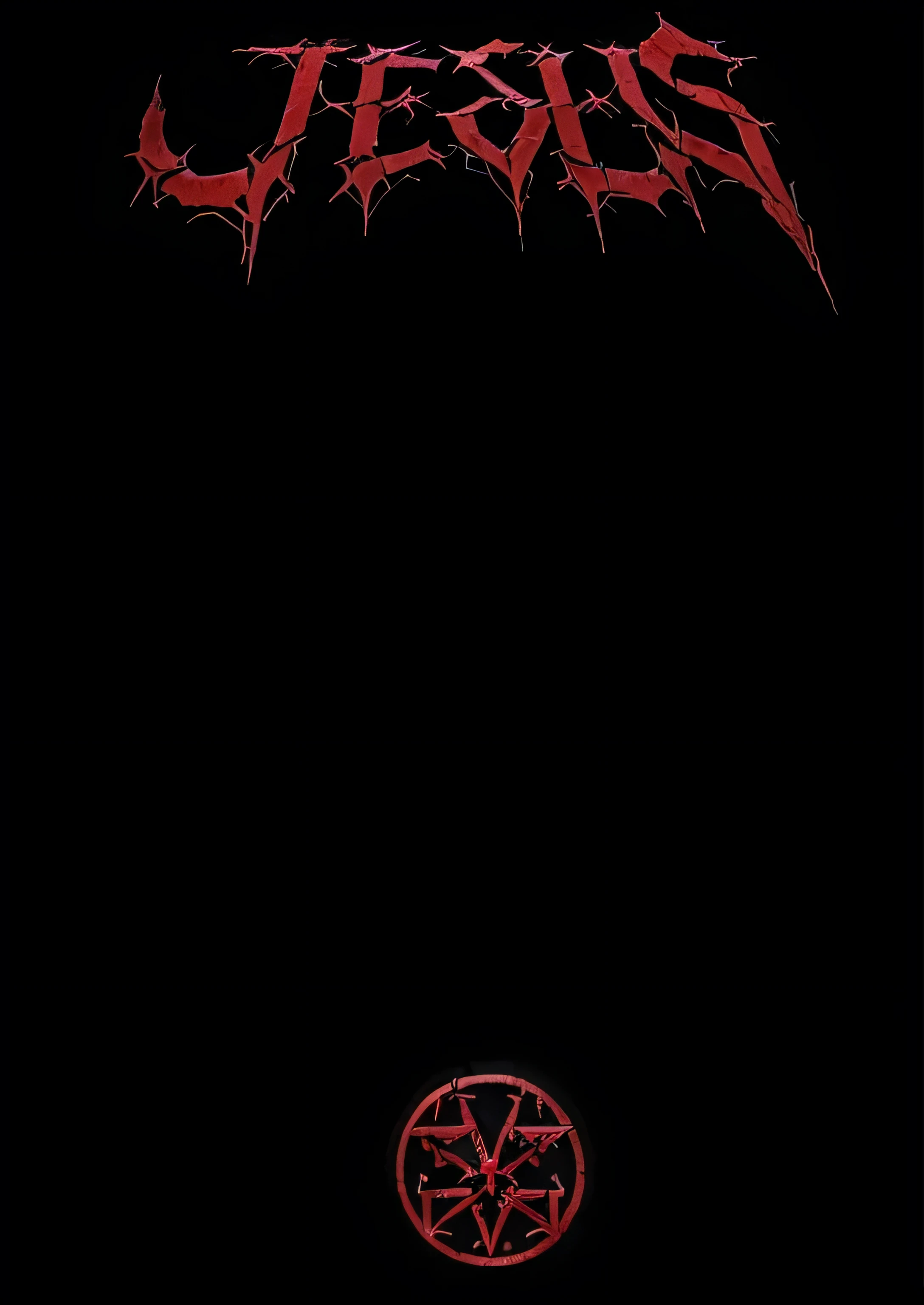 the top JESUS is written in a deathmetal style, phone wallpaper, phone background, background ( dark _ smokiness ), iphone background, iphone 15 background, iphone wallpaper, complete darkness background, dark wallpaper, darkness's background, darkness background, phone wallpaper hd, horror wallpaper aesthetic, hellish background, black metal concert flyer, black metal band logo