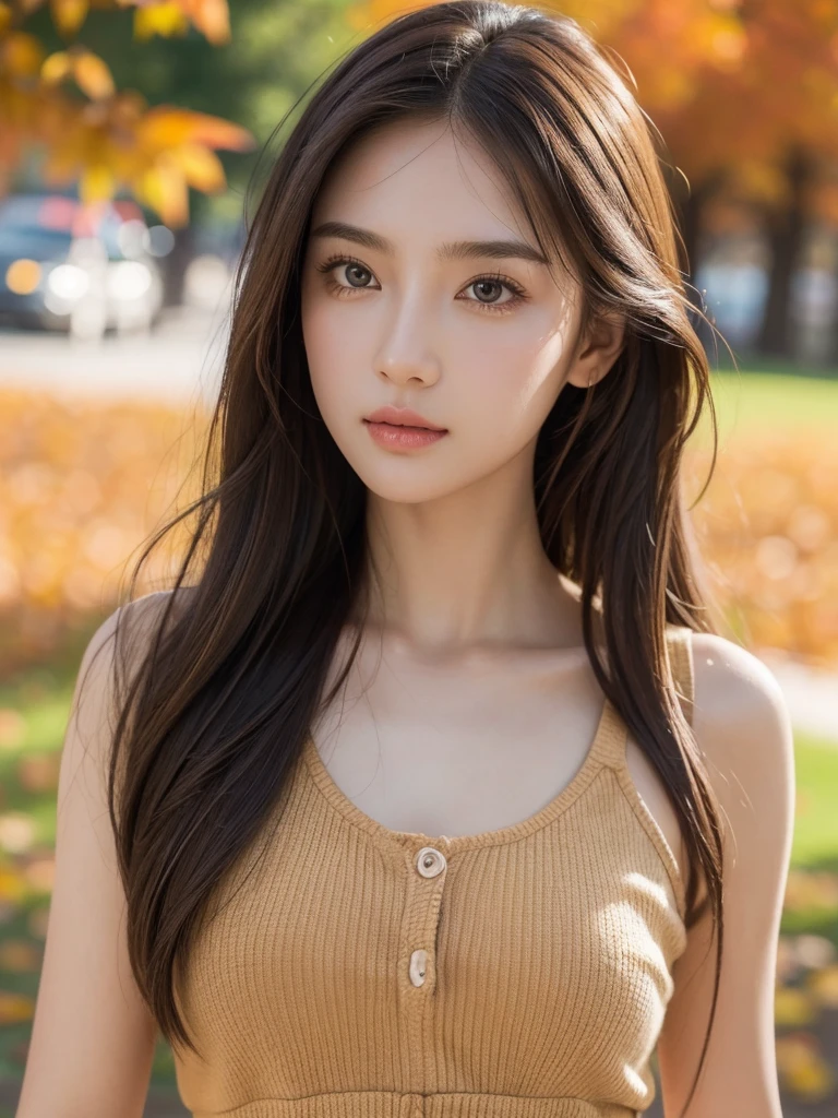 ((Bestquality,8k,A Masterpiece:1 girl.3 girls))),Clear focus:1 girl.2 Maidens,(layer cut,Large,:1 girl.2 Maidens),A beauty with a perfect body:1 girl.4 pcs,slim abs:1 girl.2 Maidenoist body:1 girl.5 girls,highly detailed facial and skin texture,Detailed eyes,Double eyelidd,brown colored long hair,sundress,Girls 3 D,Wes Anderson style,Autumn Brown tones,home office background,ambient light