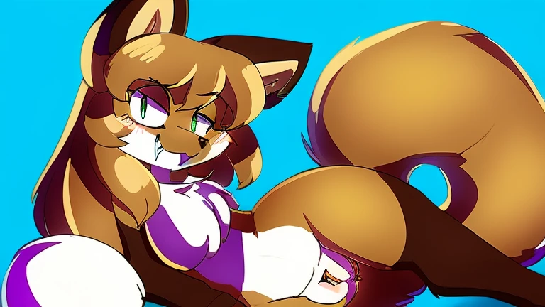 uploaded the e621, beautiful and detailed, woman (((female))) ((anthro)) Fox, (Averi, Fox girl), cinematic lighting, Fox, (anthro, fluffy fur), 1girl, anthro fox girl, body fur, curvy, sexy, nice, cute, hot, comfortable anime-style cartoon-style, digital drawing, NSFW, pussy, tits, nervous smiling, sassy, sassy hips, smug, fangs, green eyes, face sitting, dominant female, behind view, sitting on face, crouching, pressing ass to viewer's face, close up view, worm's eye view, looking back at viewer, night, forest background