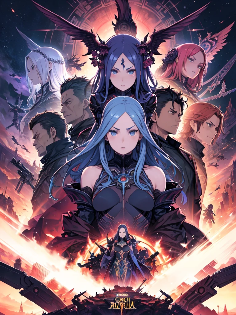 Female Arafet images in SF scenes, Android Jones and Chris Dyer, Portrait of Sofia Vergara, Square Enix Cinematic Art, Movie promotional images, shot on IMAX, Muspelheim, The protagonist in the foreground, Paul Atreides, IMAX render, Evil Witch, Elora, IMAX