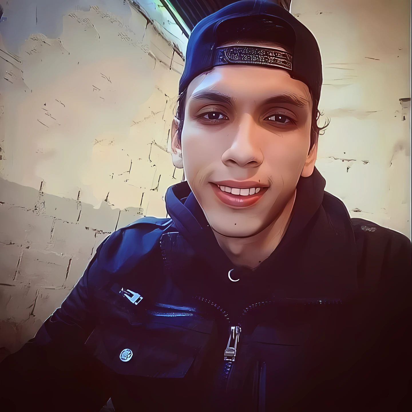 José with anime style cap