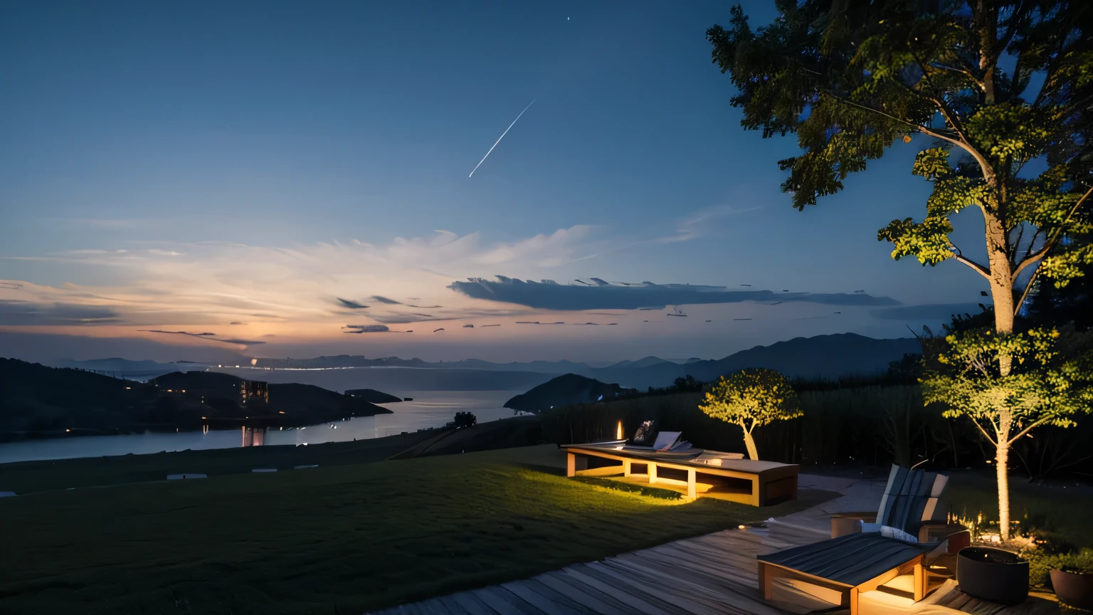 highest quality、Beautiful night view、nature、summer