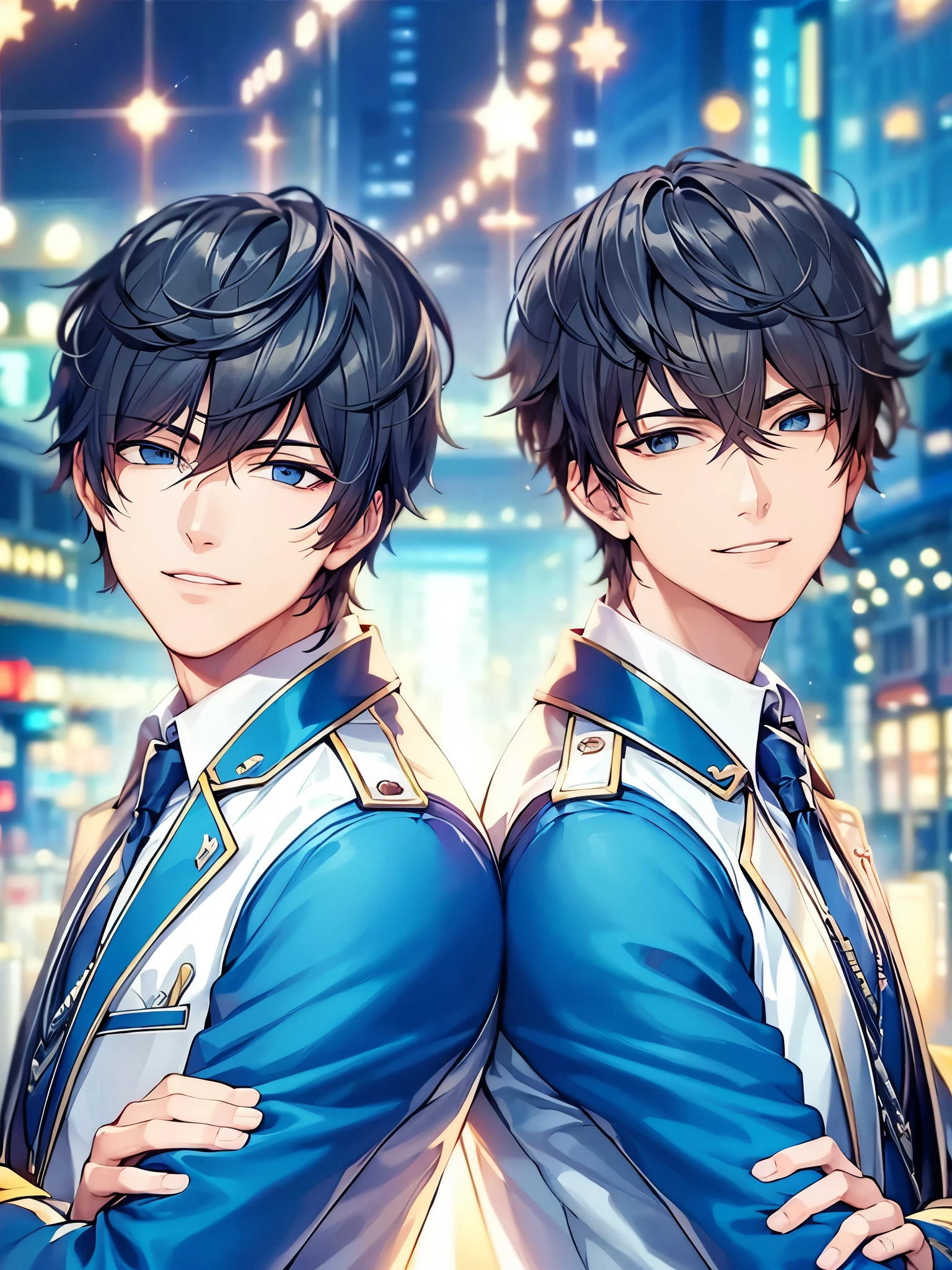 a handsome guy、Serious expression、Cool and beautiful face、Highly Detailed CG Unity 8K Wallpaper, (super masterpiece, Beautiful person, well detailed face polluted smile, It's photorealistic, Hyperrealistic)Cool and handsome face