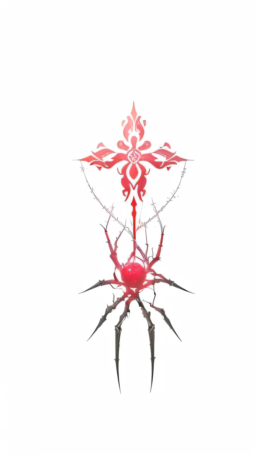 a close up of a aranha with a cross on its back, sigil, inspired by Slava Raškaj, half human half aranha, red devil cyberpunk symbols, arachnid, hahaha, aranha, Aracne, Clathrus - Rubi, inspired by Jan Karpíšek, intricate diabolical designs, Uma Arte Nova, uma tatuagem, desenho de tatuagem