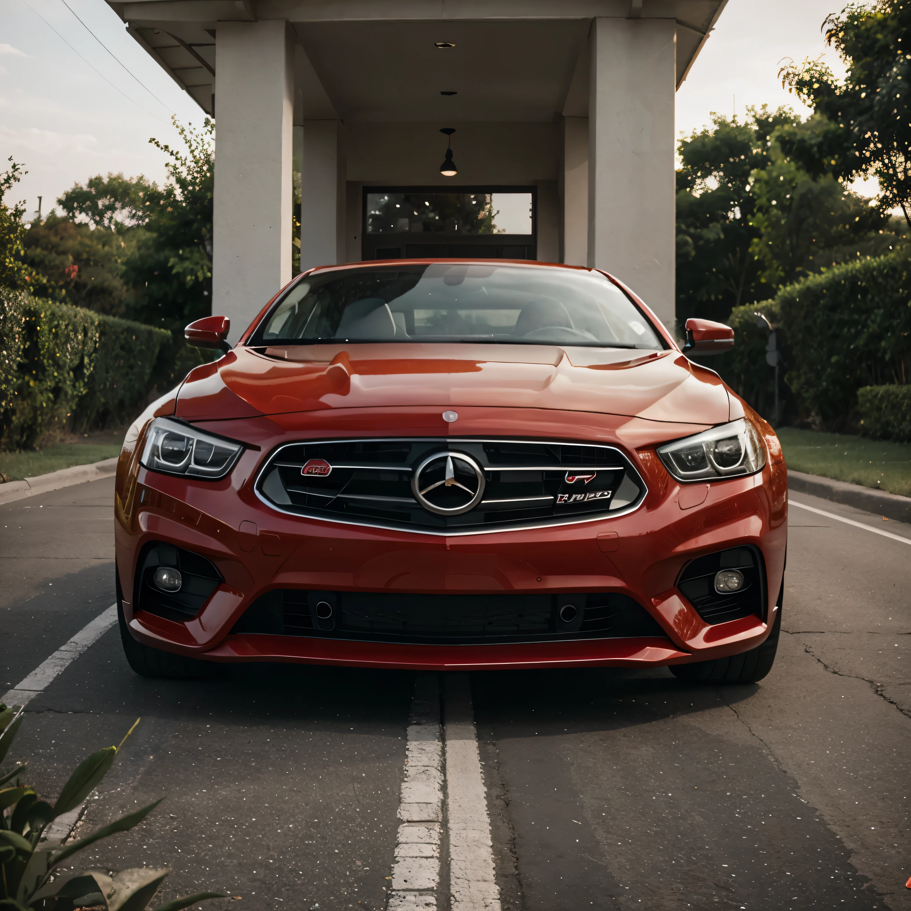 Red car