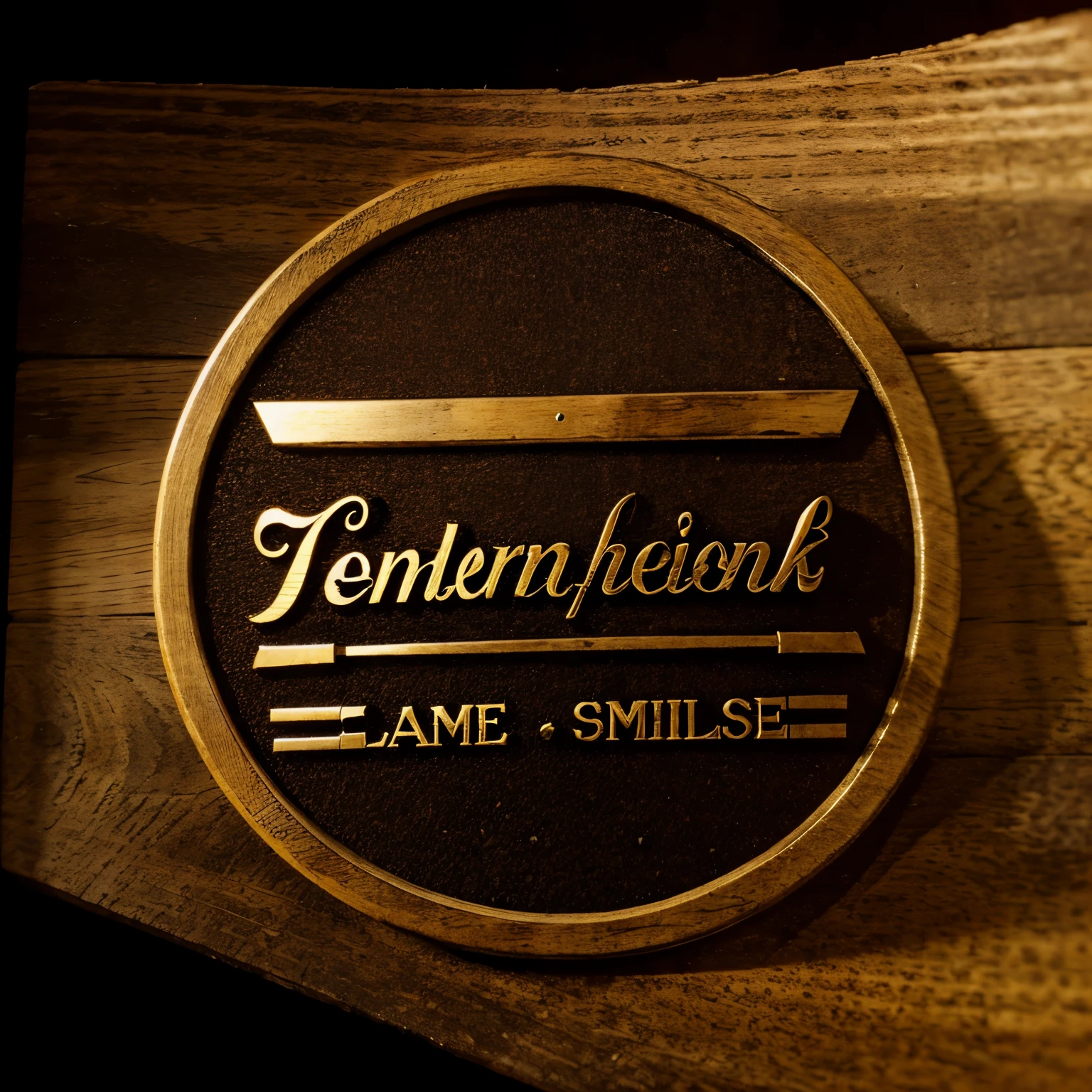 Emblem Typography, "Authentic Tobacco Passion", 3d