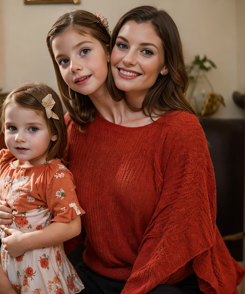 2heads, two headed girl, (one head young :1.5), (one head child, (one head adult:1.5)