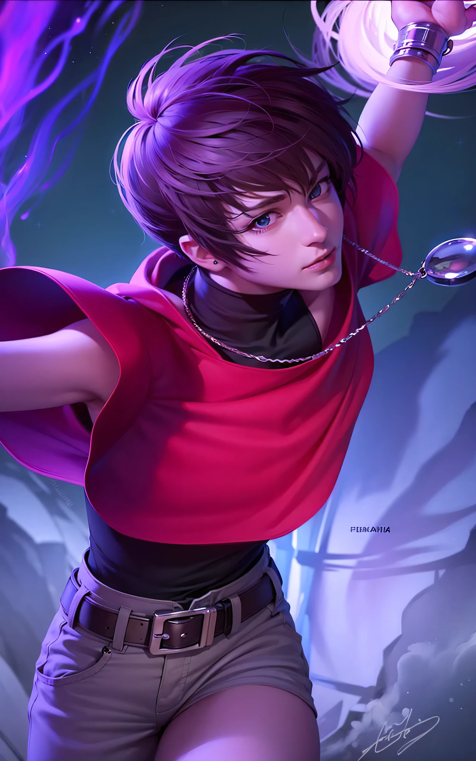 masculine male, masterpiece, ((perfect eyes)) best quality, (semirealism:1.9), beautiful lighting, (extremely detailed CG unity 4k fhd wallpaper), High Detail, Sharp focus, dramatic outdoors, 1 boy ,19 years old, white hair, light purpel eyes, smile.