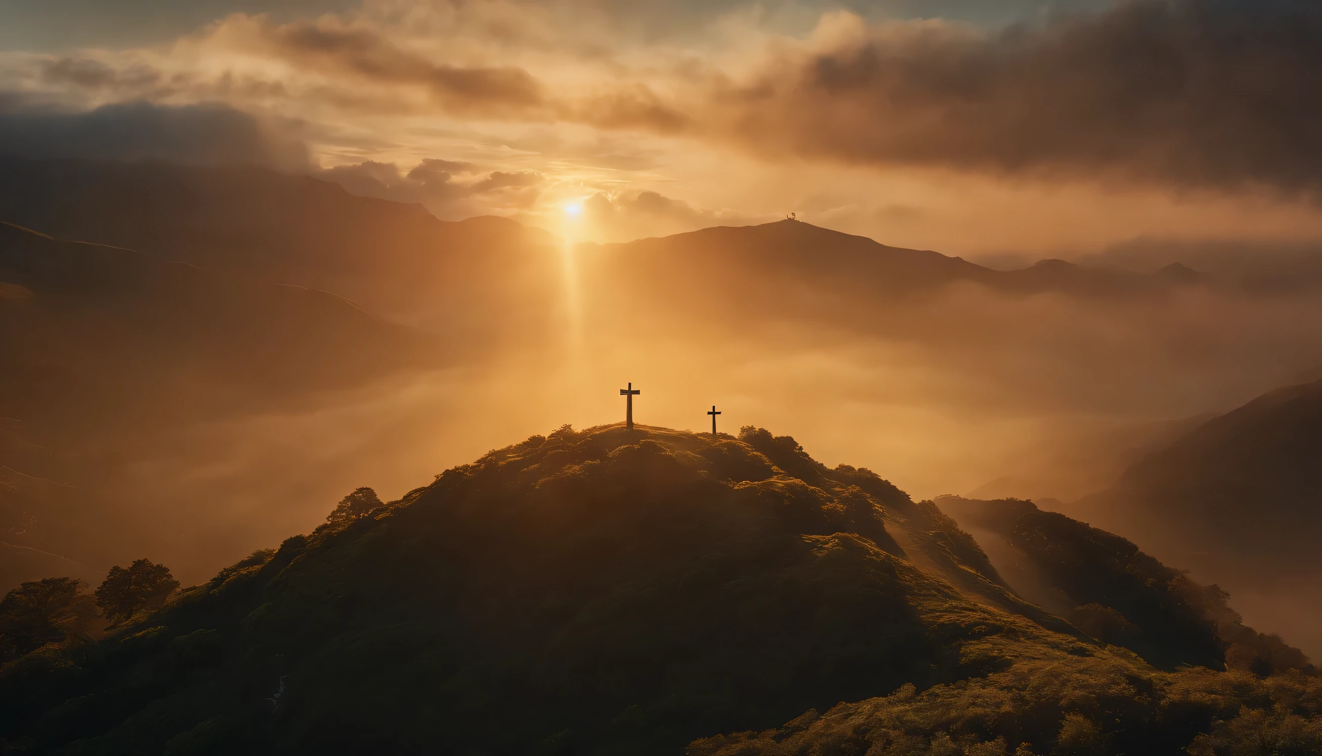 reinando de Cristo na terra, estar brilhando, realista, 8K, cinematographic