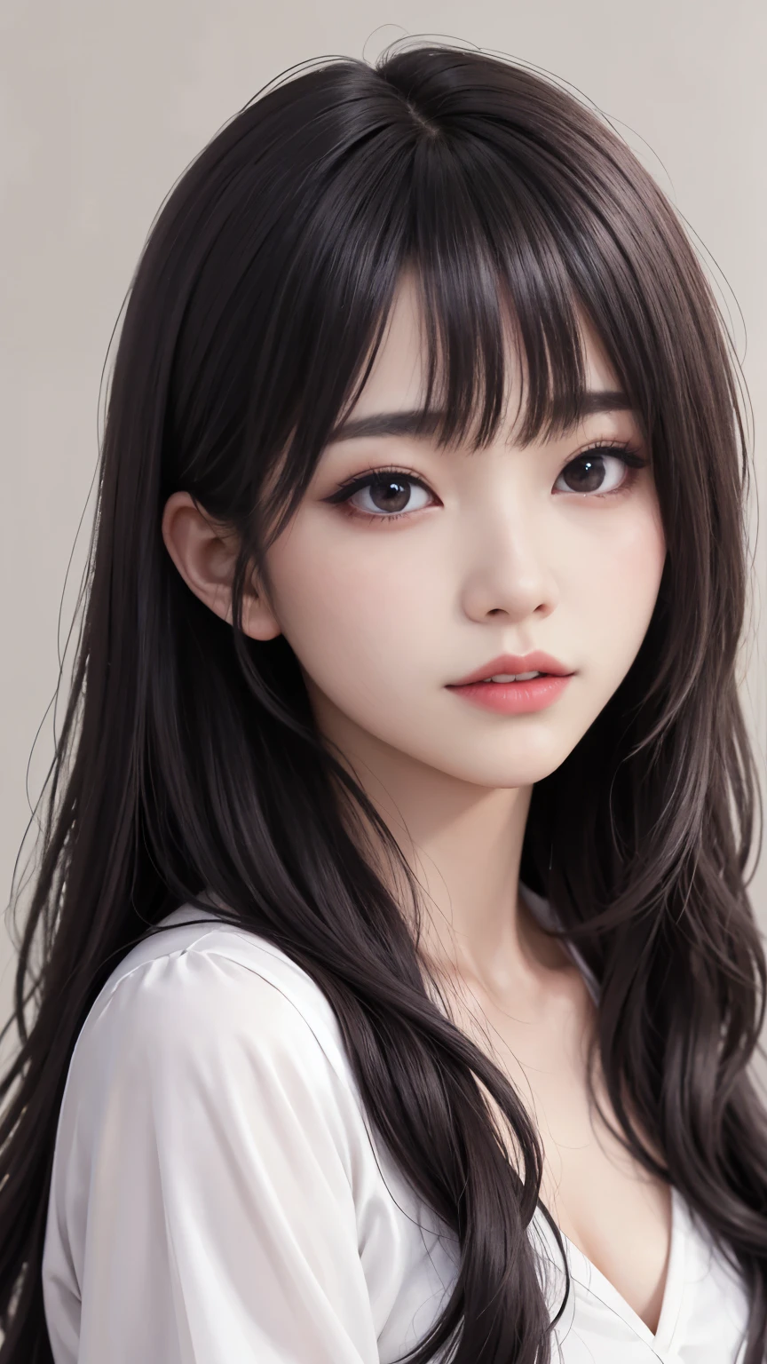 background(Black Night Sky,Big Moon),Woman close up,Wearing a white shirt、Purple Hair,Very long hair,very thick braids,Purple eyes,big , realistic girl rendering, 8k artistic german bokeh, Enchanting girl, Realistic girl, Gurwitz, Gurwitz-style artwork, Girl Roleplay, Realistic 3D style, cgstation Popular Topics,, 8K Portrait Rendering,(Faithfulness,Faithfulness:1.4),Wear pink pajamas,巨big ,Sparkling eyes,Purple eyes、Two Girls、highest quality、Super detailed、4K、Japanese、Captivating beauty、Attractive adult woman、Beautiful woman、Cool girl、evil female、Brainwashed、brainwashing、Fallen into evil、Grin、Evil expression、Evil smile、evil、Brown Hair、Wavy Hair、Swept-apart bangs、Heavy makeup、Heavy makeup、Sharp Eye、Hollow Eyes,Half-closed eyes、Hollow Eyes、Purple Eyeshadow、Black lipstick、Black lip gloss、Long black cheongsam、Wide sleeves、night、Spooky Fortresakeup brush、compensate、Are standing、