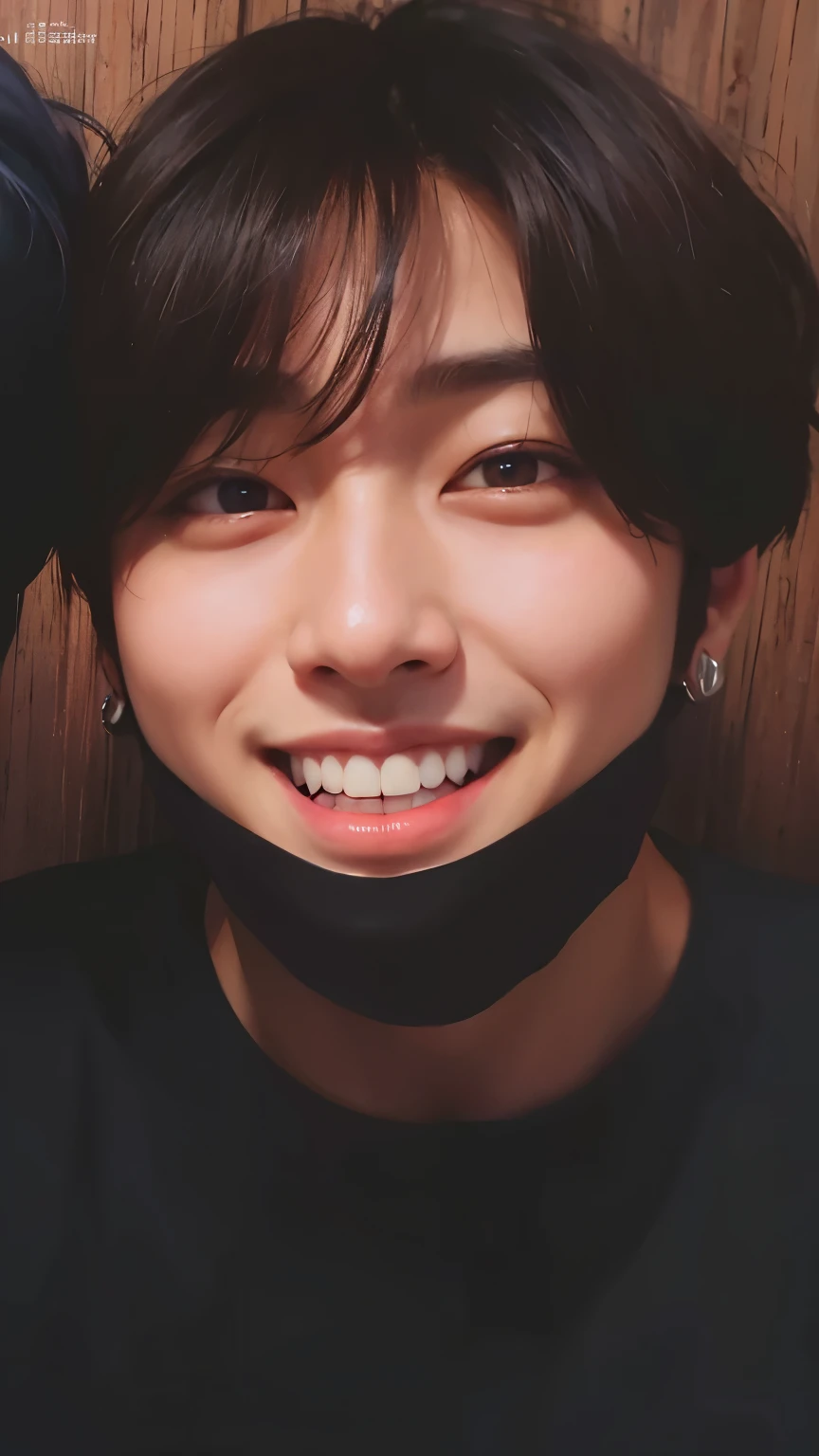 arafed asian man with a blue shirt and a necklace, Jeon Jungkook, Jeongguk, ele tem cabelos castanhos curtos e cacheados, Jungkook, Jeon Jungkook, BTS, maluco jovem, JK, Sul Coreano Masculino, JaeK, MENINOS BANGTAN, Jungkook, Jeon Jeongguk.