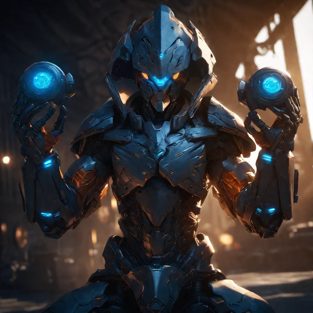 (A muscular man:vivid colors,realistic, ((masterpiece)), ((best quality)), (detailed), cinematic, dynamic lighting, soft shadow, detailed background, professional photography, depth of field, intricate, detailed face, subsurface scattering, realistic hair, realistic eyes, muscular, manly, photo of a handsome man, mech4rmor, wearing mechanical paladin armor, glowing, holding shield, dynamic pose, fighting stance,