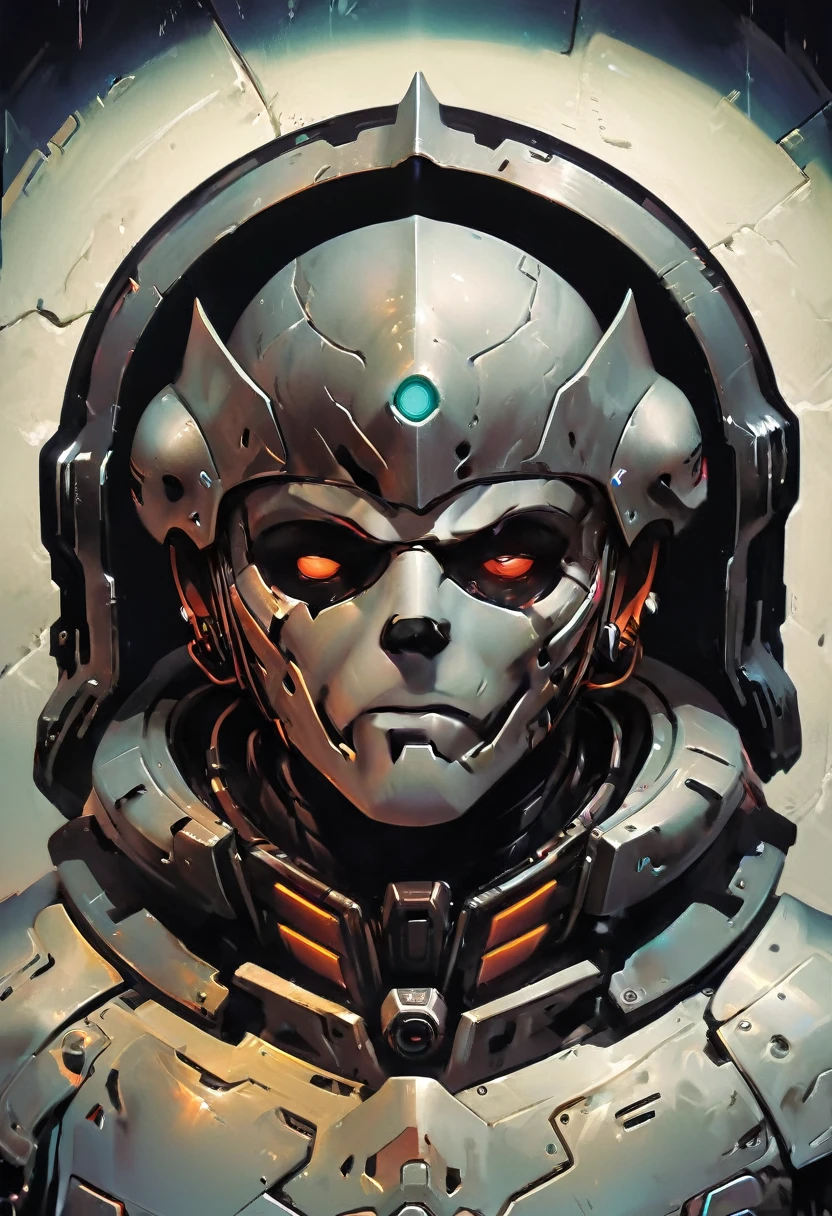 a close up of a robot in a building with a helmet on, cyberpunk flame suit, cyberpunk armor, cyberpunk suit, sci - fi suit, intricate cyberpunk armor, cybernetic fire armor, apex legends armor, cyber suit, cybernetic flame armor, clothed in sci-fi military armor, warrior in sci-fi armour, sci - fi armor