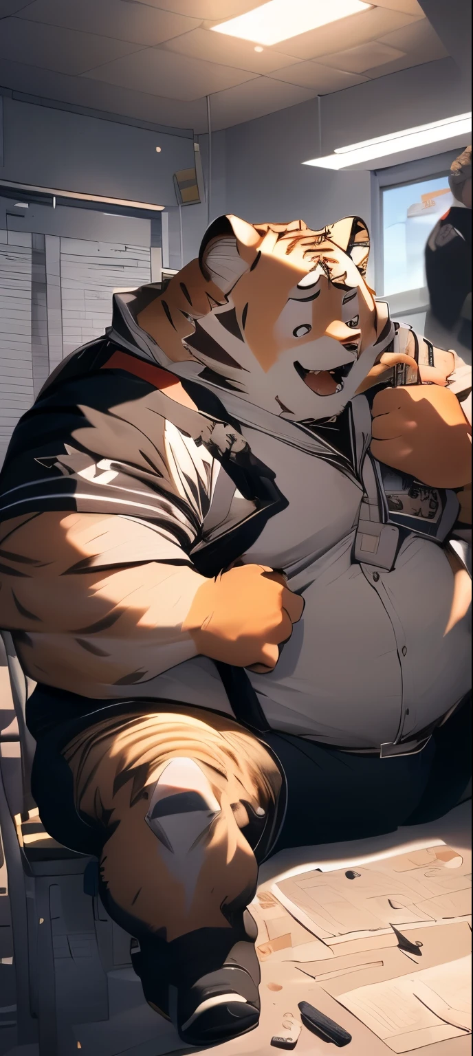 (masterpiece, best quality), 1man, musculous, short detailed hair, with brown eye, complex, (dress room), full bodyesbian, White baseball uniform, Open dark gray jacket, vivd colour,(depth of fields:1.2),(abs),Be red in the face,looking at viewert,A piano,spread their legs,
