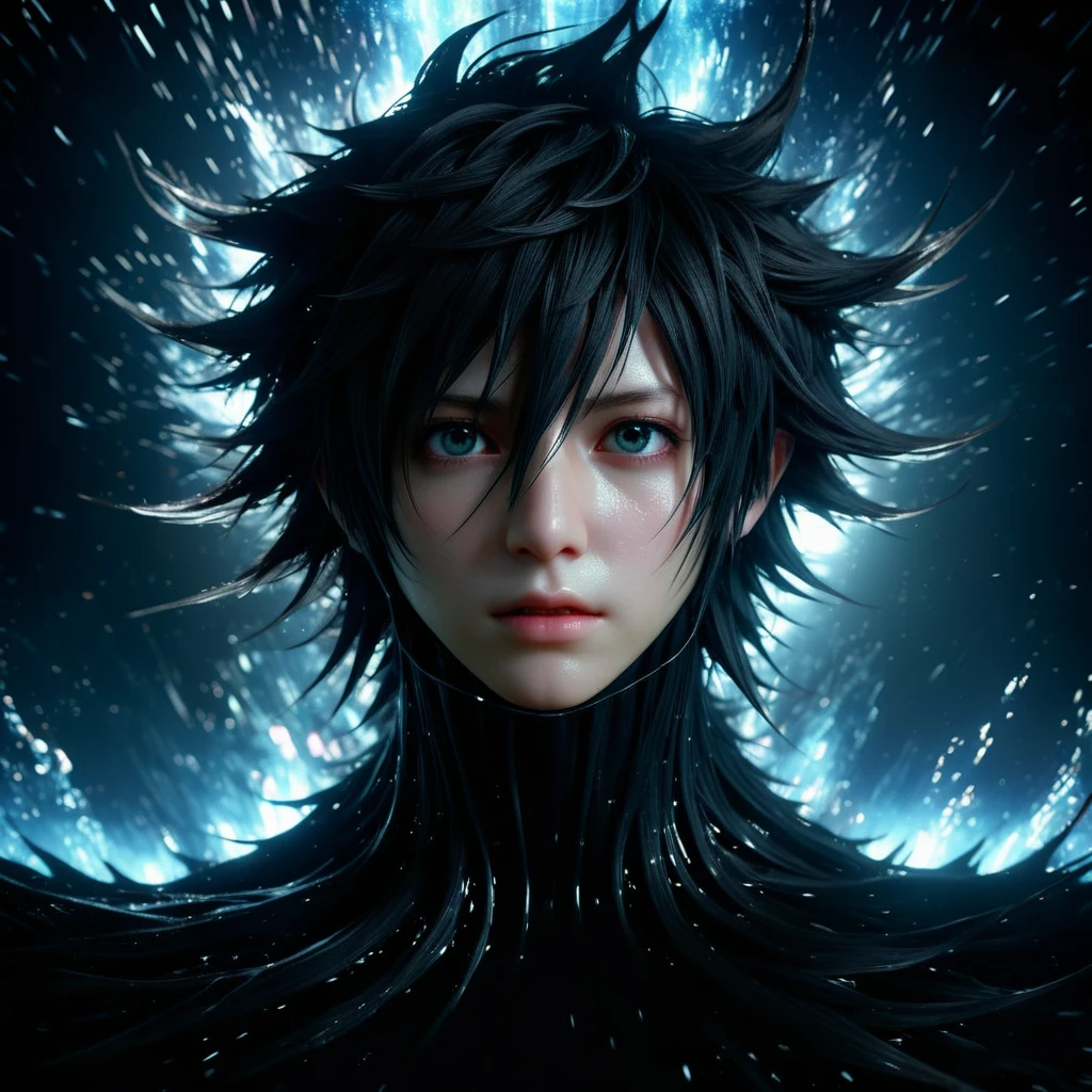 (best quality,4k,8k,highres,masterpiece:1.2),ultra-detailed,(realistic,photorealistic,photo-realistic:1.37),dark entity emerged from the depths of the universe, vowed to plunge the world into chaos and desolation. This entity, known as Noctis, grows stronger as it spreads its darkness.