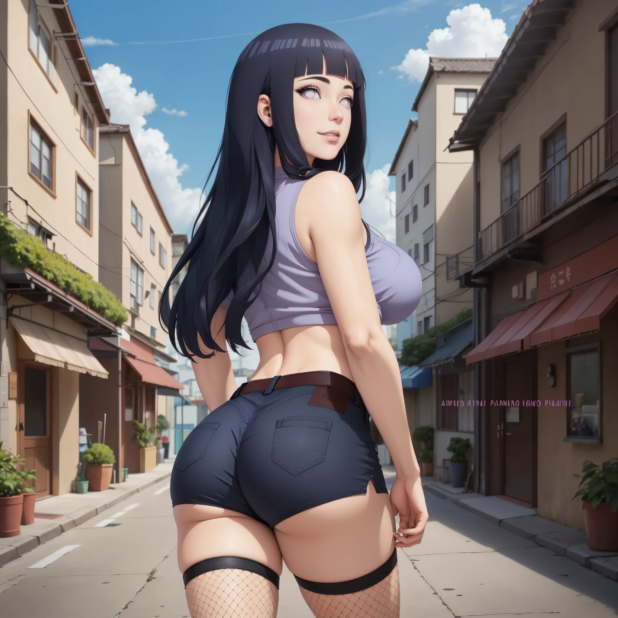 1 girl, dark skin, long hair, black hair, pelo largo,pelo negro, black eyes, ojos negros,chaqueta, jacket, falda, skirt, lenceria, lingerie, medias, stockings, hig heels, breasts, huge bresats, street, japanese street, japan, BlackRealStockings, s4r4hb4nks