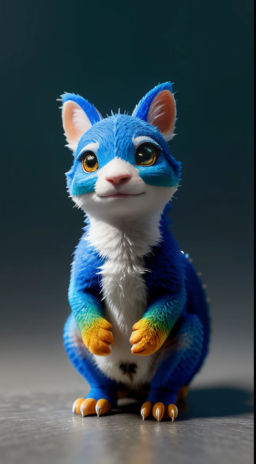 Gorgeous tiny hyper-realistic dragon with realistic eyes and bright different colors, chibi, adorable and cute, design de logotipo, desenho animado, cinematic lighting effect, charmoso, arte vetorial 3D, fofo e peculiar, arte de fantasia, Bokeh, hand drawn, pintura digital, soft lighting, isometric style, 4k resolution, Photorealistic rendering, limpeza altamente detalhada, imagem vetorial, Obra-prima fotorrealista, fotografia profissional, simple space backdrop, isometric, vetor vibrante