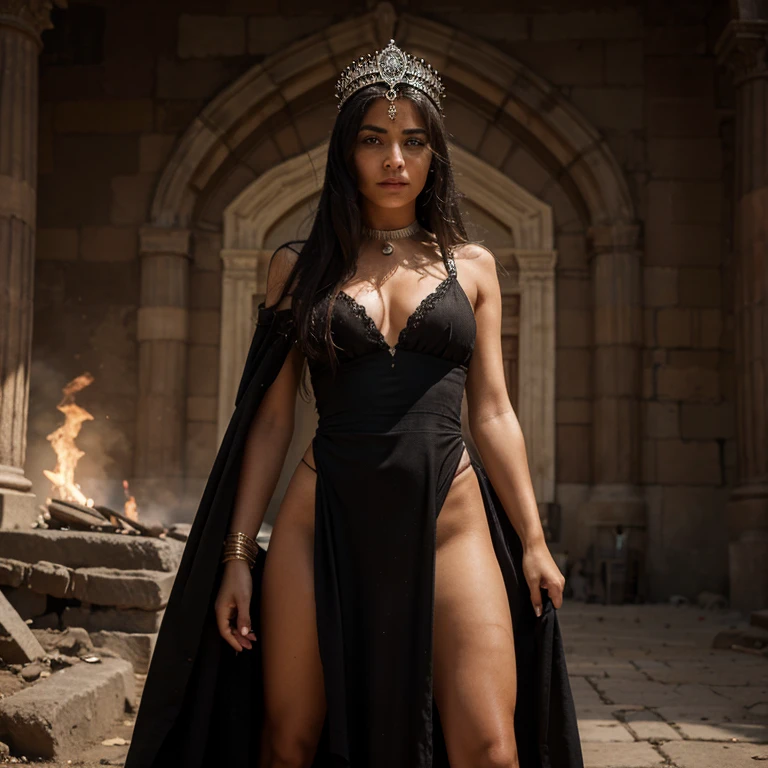 Crea una imagen de la diosa egipcia isis