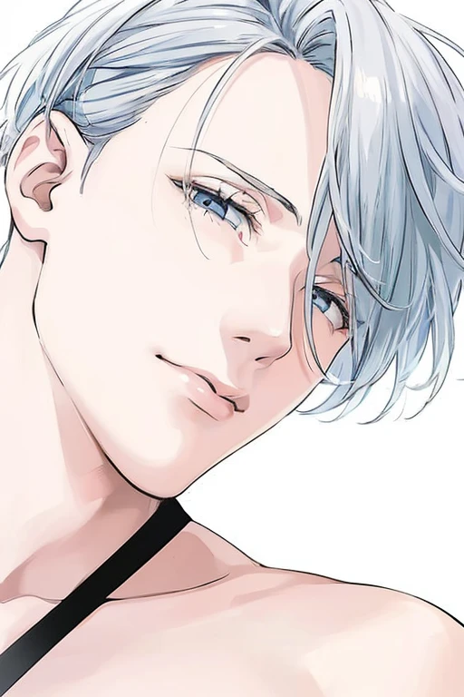 rosto de homem, cabelo prateado longo, sorridente, The sun is red, (pintura digital, arte conceitual, suave, sharp focus, detalhes intrincados, fechar-se, Obra de arte: 1.2)