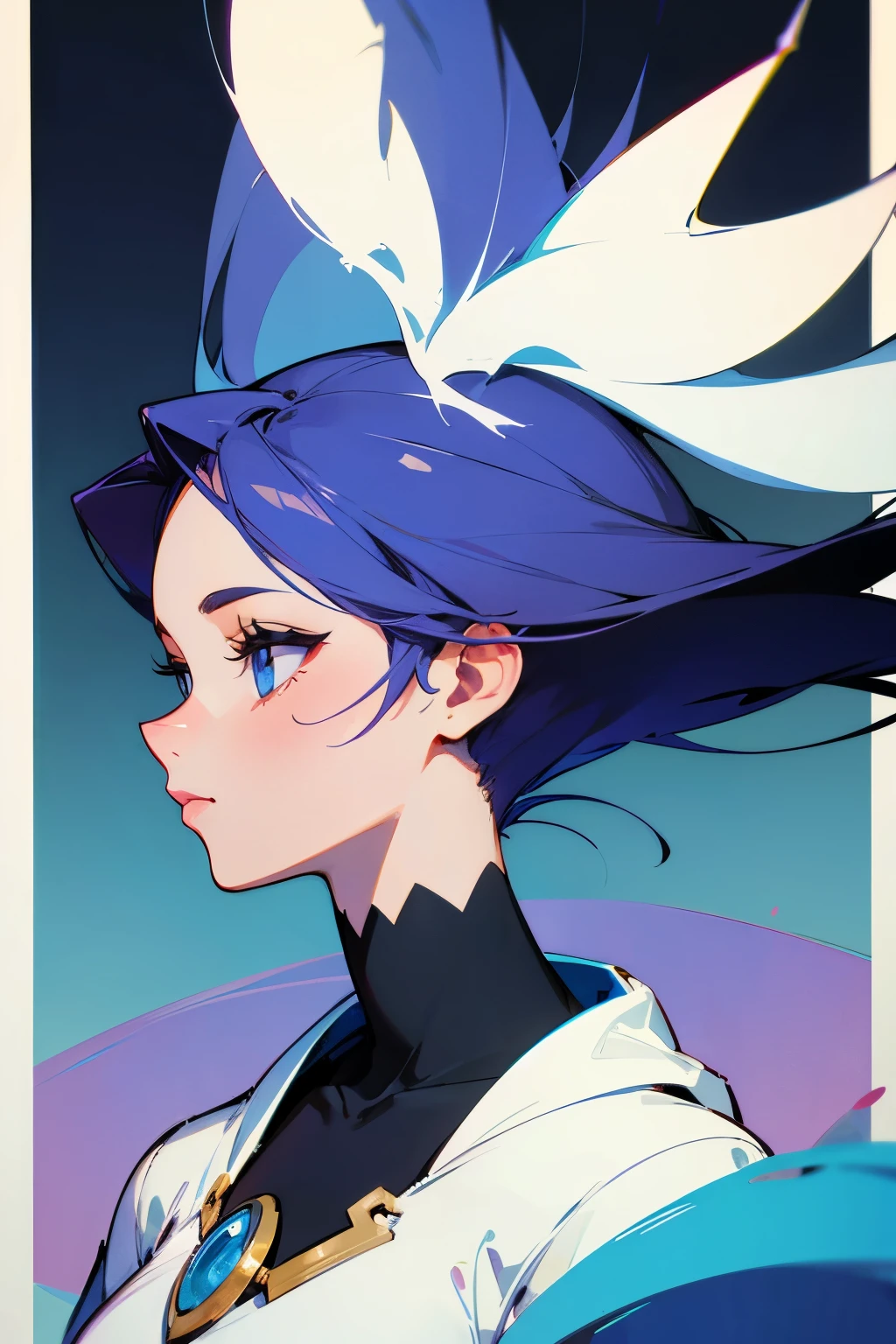 Personagem feminina perfil