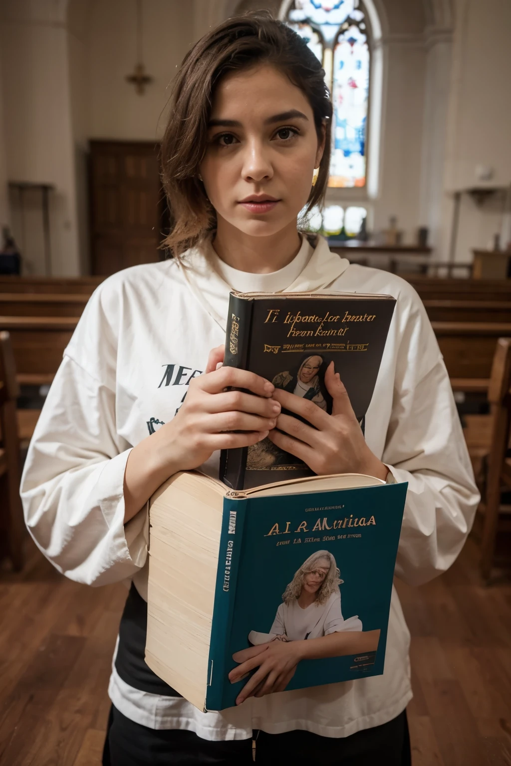 ((mejor calidad)), ((obra maestra)), (detallado)
la imprenta en la edad media, la iglesia, los copistas en sus atriles, libros prohibidos 
