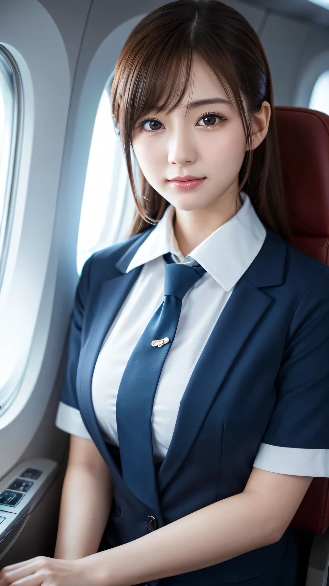 Super detailed, High resolution, Super detaileded, highest quality, wonderful, highest quality,Integrated 8K wallpaper, cinematic lighting, stewardess、20-year-old、Japanese