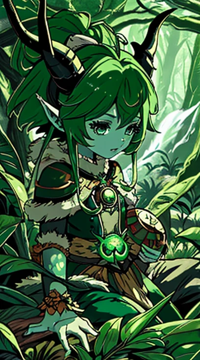 a close up of a monster with horns on it's head, treant, tree druid, god of the forest, cernunnos, plant spirit, nature druid, of an evil tree wizard, god of nature, snake skin armor forest dryad, the oracle of trees, official splash art, ent, forest spirit, ent treant dryad((belerek from mobile legends)), green guardian in mobile legends,