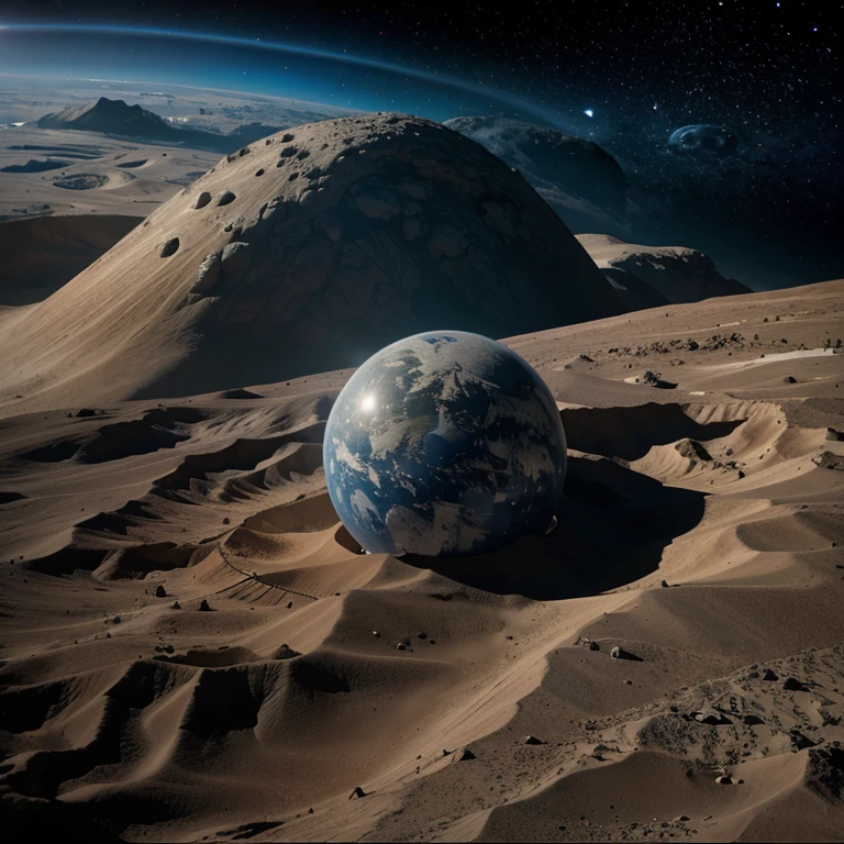 Space probe in the earth&#39;s atmosphere 