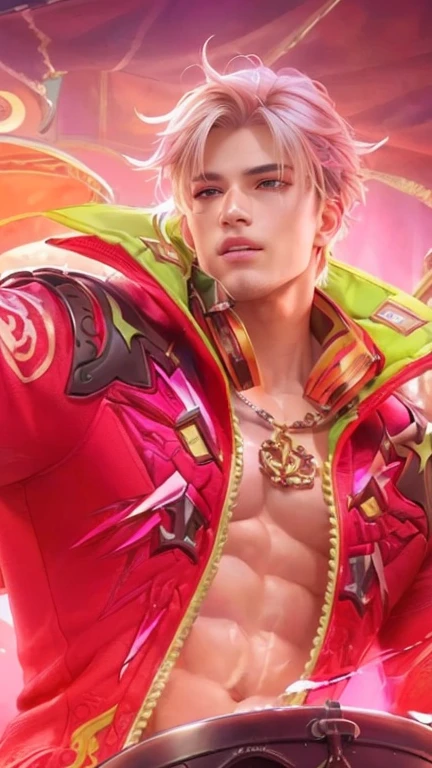 Best quality, masterpiece, detailed skin texture, detailed clothes texture, detailed face, super detail, 8k, intricate detail, 1 boy, The color doesn't change, Muscle guy, 1 guy