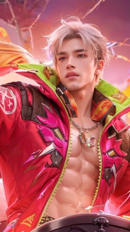 Best quality, masterpiece, detailed skin texture, detailed clothes texture, detailed face, super detail, 8k, intricate detail, 1 boy, The color doesn't change, Muscle guy, 1 guy, handsome boy,