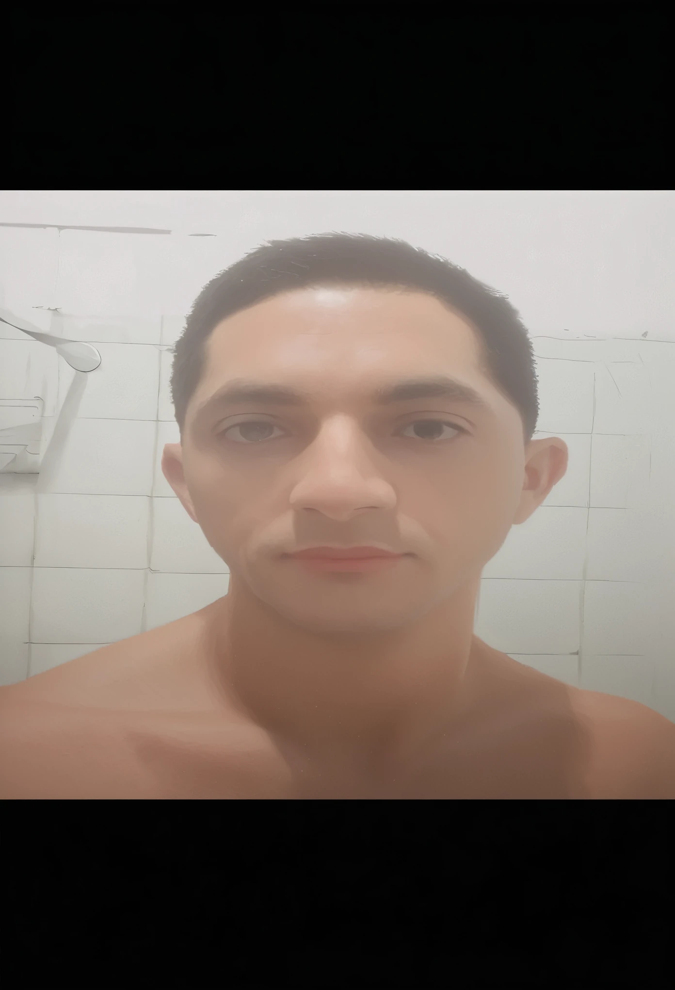 hombre serio, realista, com uniforme do Superman