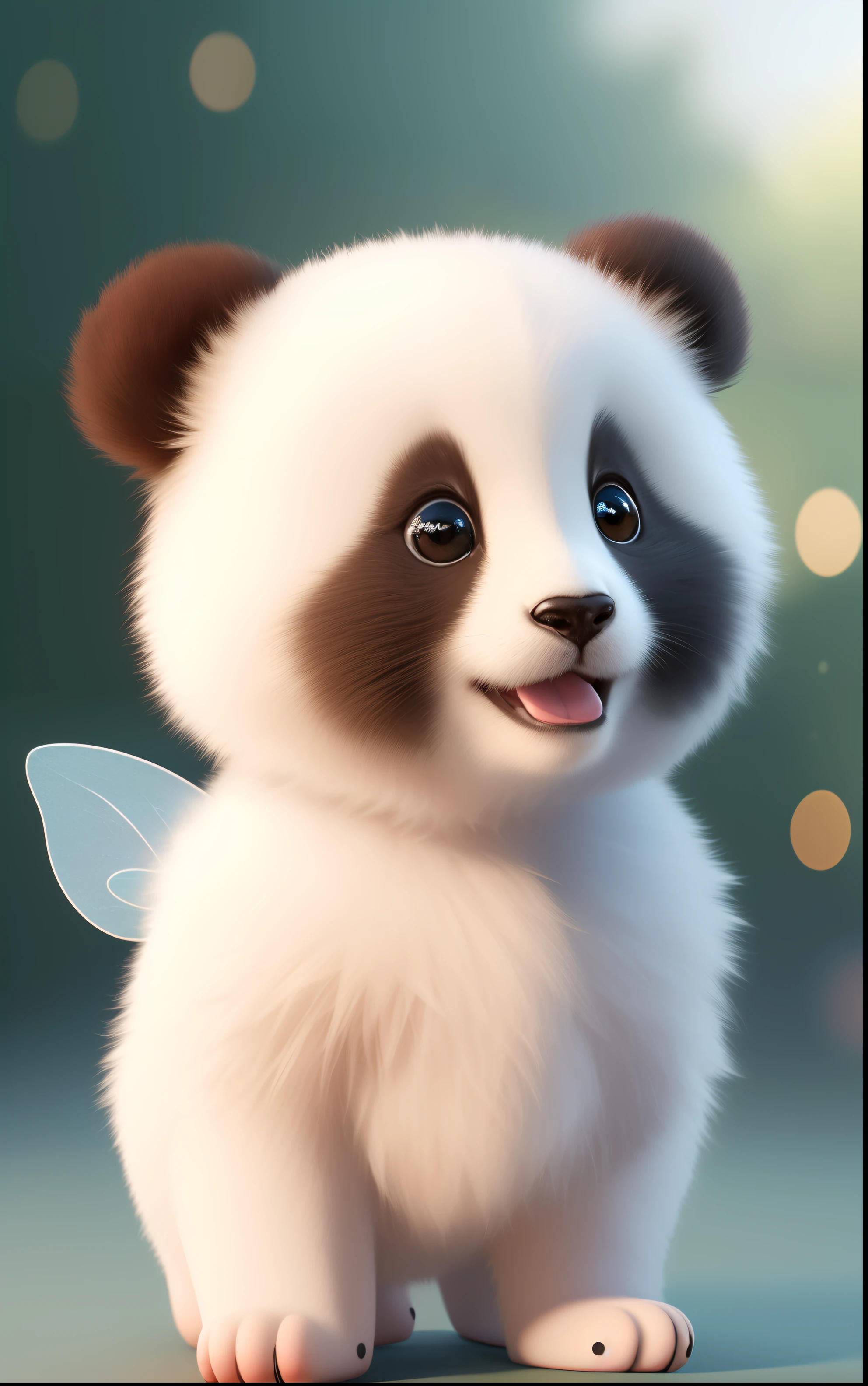 (obra maestra), (mejor calidad), (ultra detallado), (cuerpo completo:1.2), Muy bonita, Baby, pixar, Baby panda in pajamas, ojos grandes y brillantes, esponjoso, sonrisa, Delicado y fino, cuentos de hadas, Incredibly high level of detail, pixar style, paleta de colores brillantes, luz natural, Fondo simple con color puro., renderizado de octanaje, tendencia en artstation, gorgeous, Ultra gran angular, 8K, hd, realista