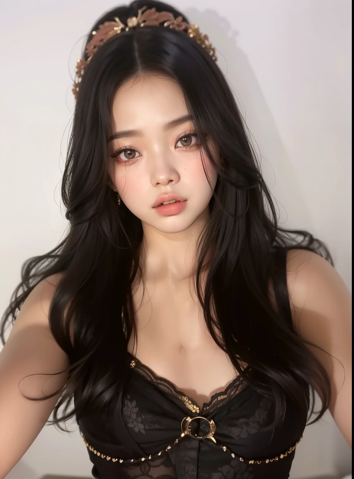 mulher arafed em um vestido preto posando para uma foto, jennie blackpink, Beautiful Asian girl, Asian girl, young cute wan asian face, linda mulher coreana jovem, young asian girl, gorgeous chinese model, solo photoshoot, Retrato de Jossi de Blackpink, Beautiful Asian woman, basia tran |, Gongbi, Parque Roseanne do Blackpink