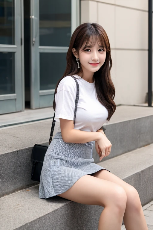 Cute Girls、Idol、mini skirt、sit
