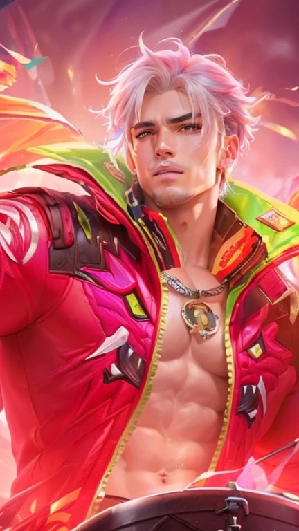 (best quality,masterpiece:1.2),ultra-detailed,detailed skin texture,detailed clothes texture,detailed face,super detail,8k,highres,ultra-high resolution,intricate detail,1 boy,unwavering color,muscle guy,1 guy