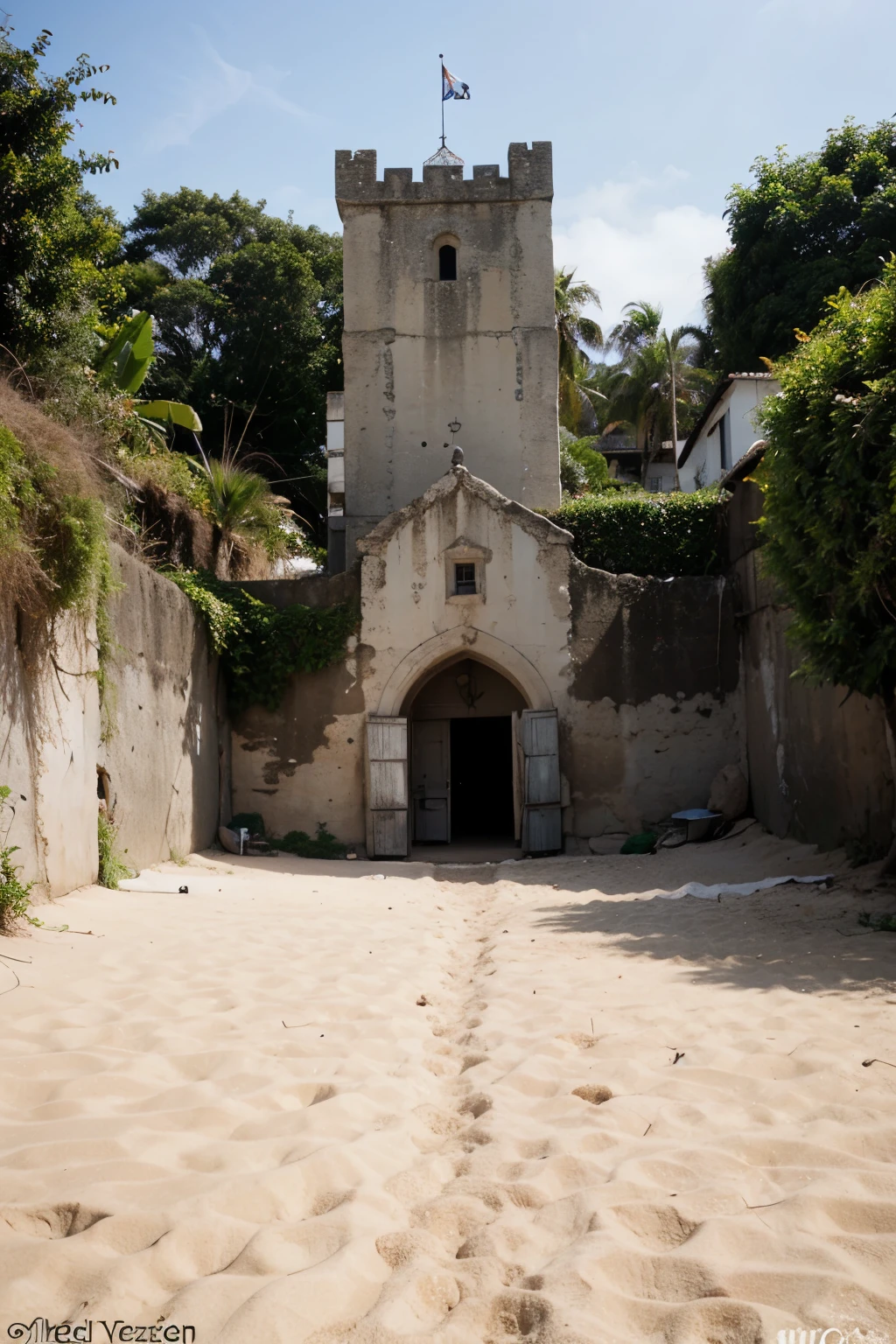 Foto de de idade fazendo castelinho de areia