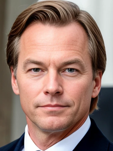 perfect president Dutch man. focus on the face