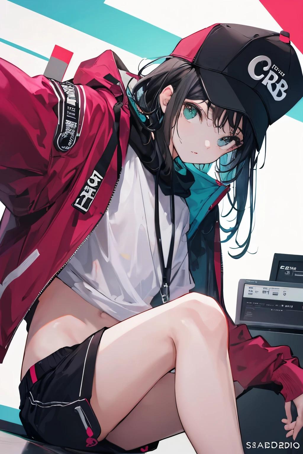 Crie uma imagem de um adolescente no estilo hip hop com corpo sarado