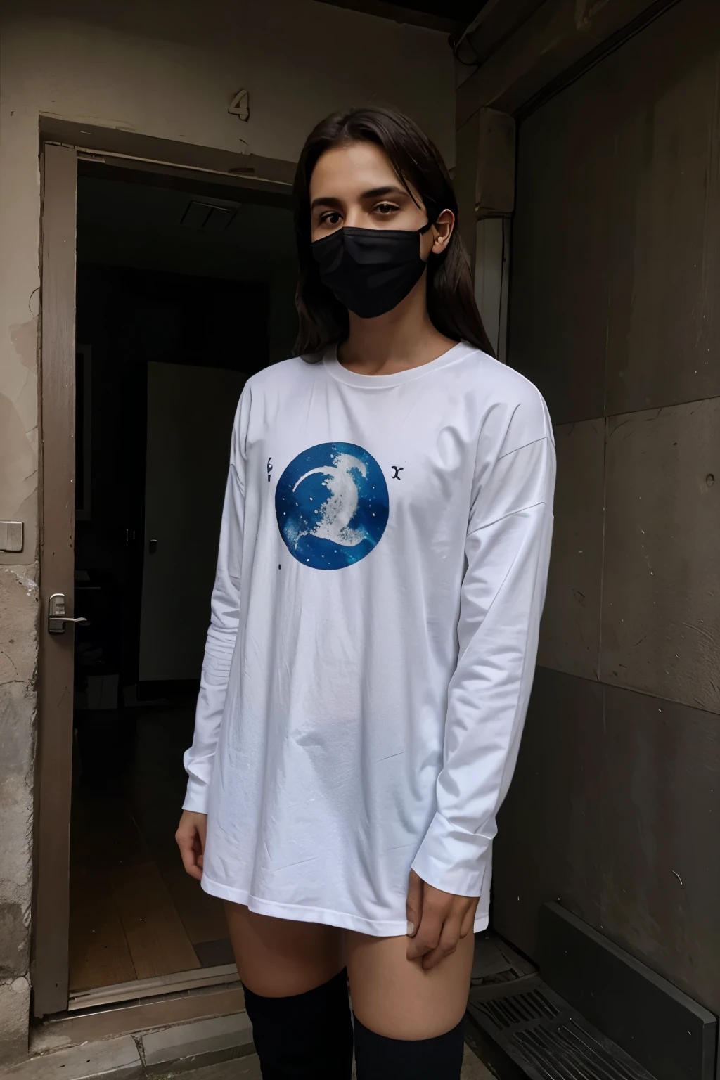 un fantasma con ropa lunar