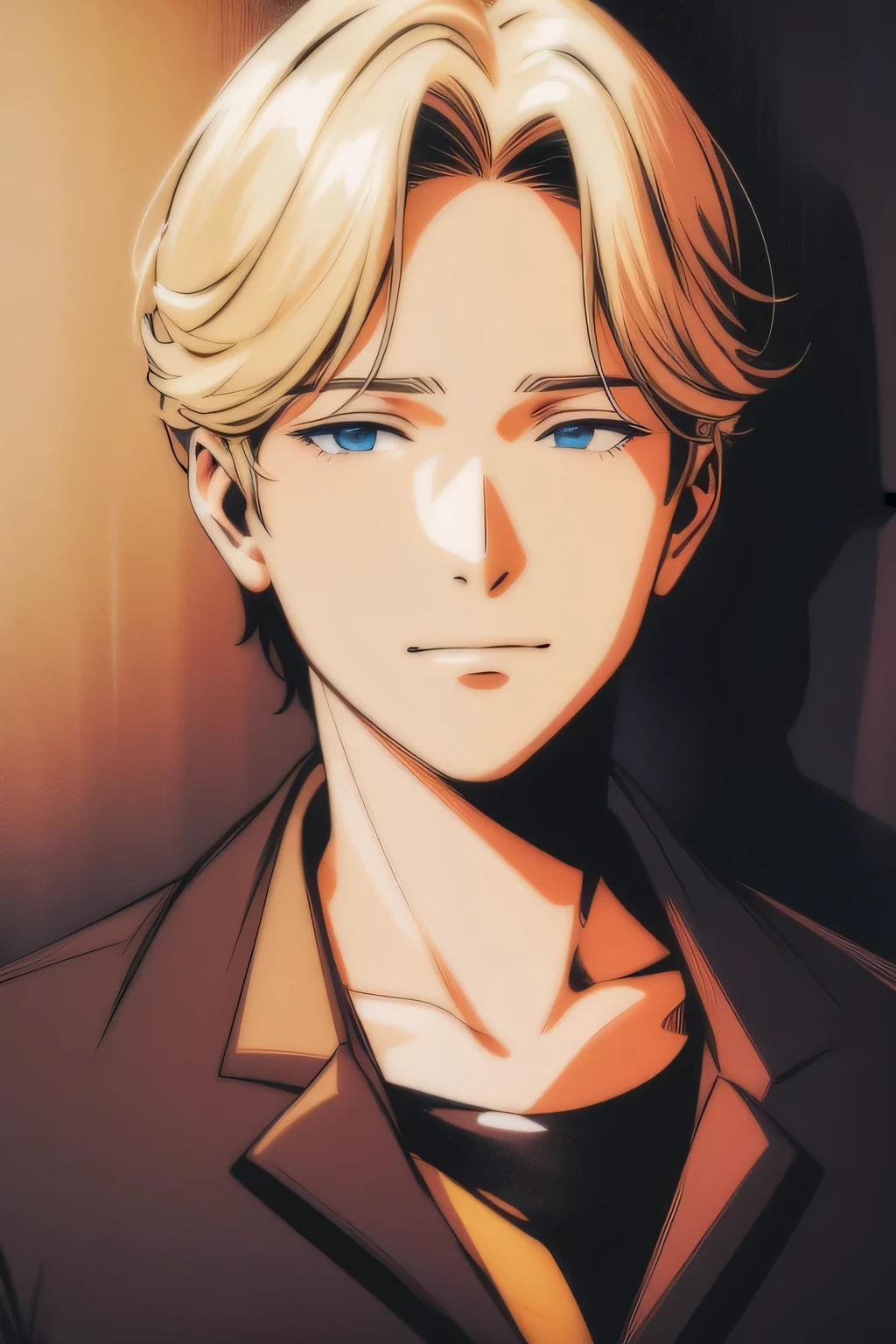 John Liebert, Garoto sozinho, vestindo preto sweather, anguish, manipulador, sorridente.