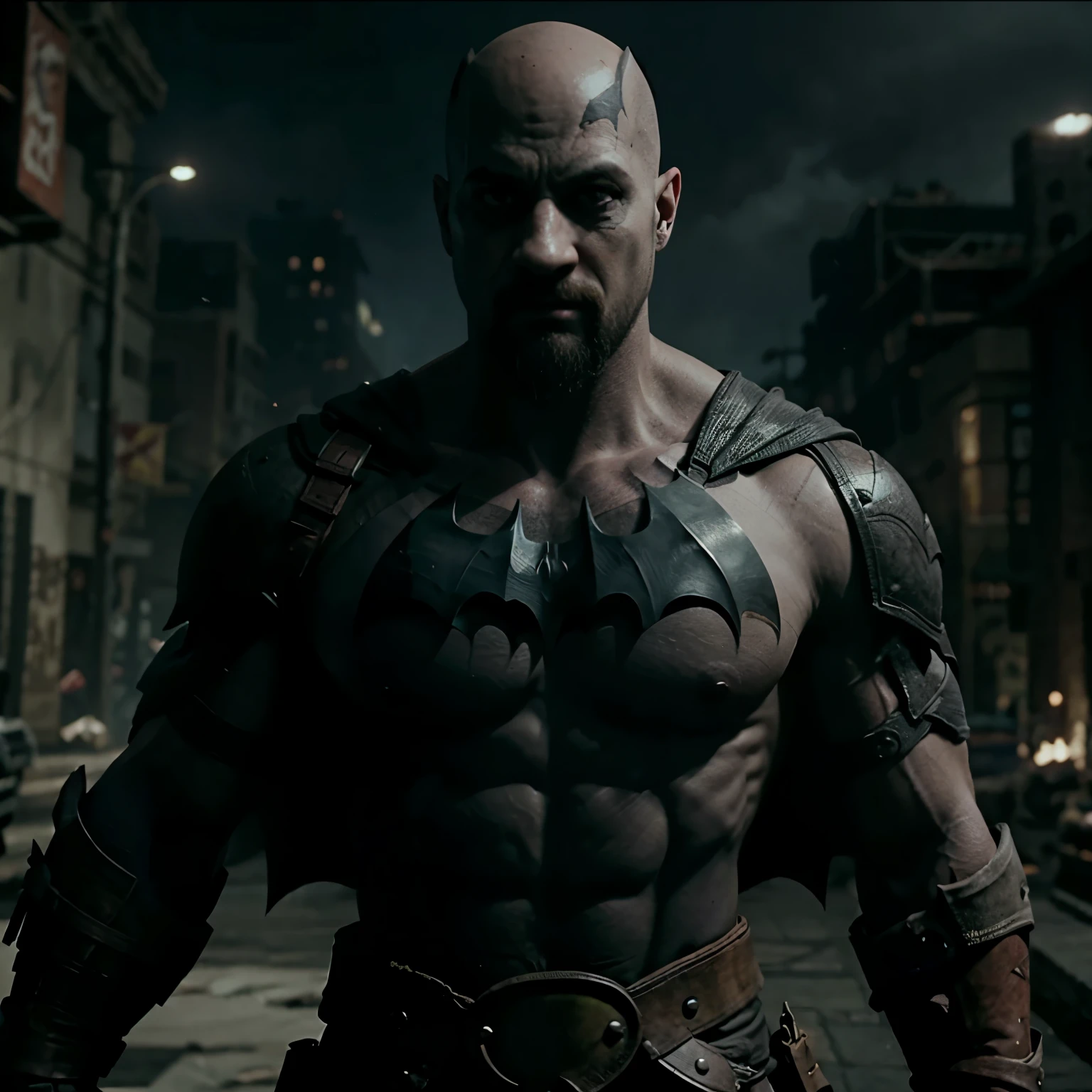 Kratos matando batman