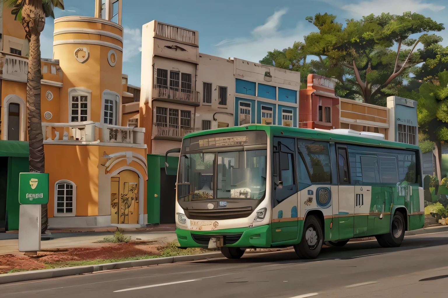 GTAV loading screen 2D graphics, wide angle, inspired by grand thef auto game design