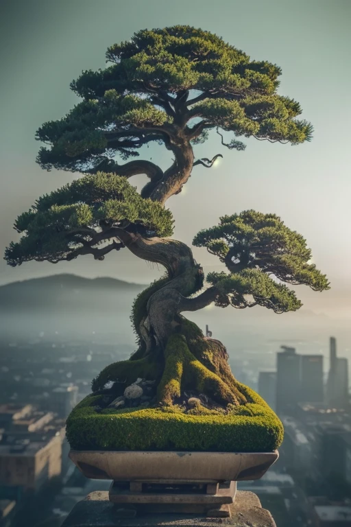 abstract colors, texture, film grain, skin pores:0.2 (tilt shift photography)1.2, intricate dramatic portrait of a beautiful (windblown)1.2 scifi steampunk (medieval fantasy magical bonsai tree)1.2 on top of a rocky mountain overlooking a futuristic (solarpunk)1.2 city, foggy morning, cinematic movie still frame, blade runner 2049, punk hair style, altered carbon, (analog style)1.3 (film grain)1.3,
(best quality, high quality, absurdres, intricate detail, masterpiece, cinematic), highly detailed, motion blur, film grain, noise, lens effects,