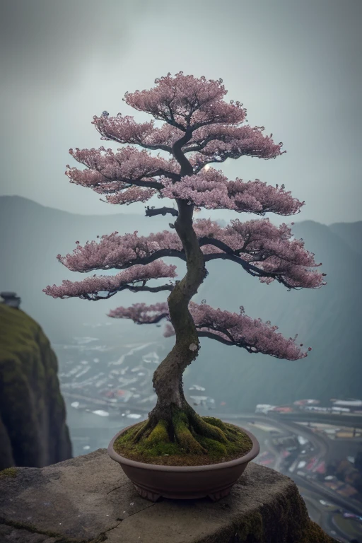 abstract colors, texture, film grain, skin pores:0.2 (tilt shift photography)1.2, intricate dramatic portrait of a beautiful (windblown)1.2 scifi steampunk (medieval fantasy magical cherry blossom bonsai tree)1.2 on top of a rocky mountain overlooking a futuristic (solarpunk)1.2 city, foggy morning, cinematic movie still frame, blade runner 2049, punk hair style, altered carbon, (analog style)1.3 (film grain)1.3,
(best quality, high quality, absurdres, intricate detail, masterpiece, cinematic), highly detailed, motion blur, film grain, noise, lens effects,