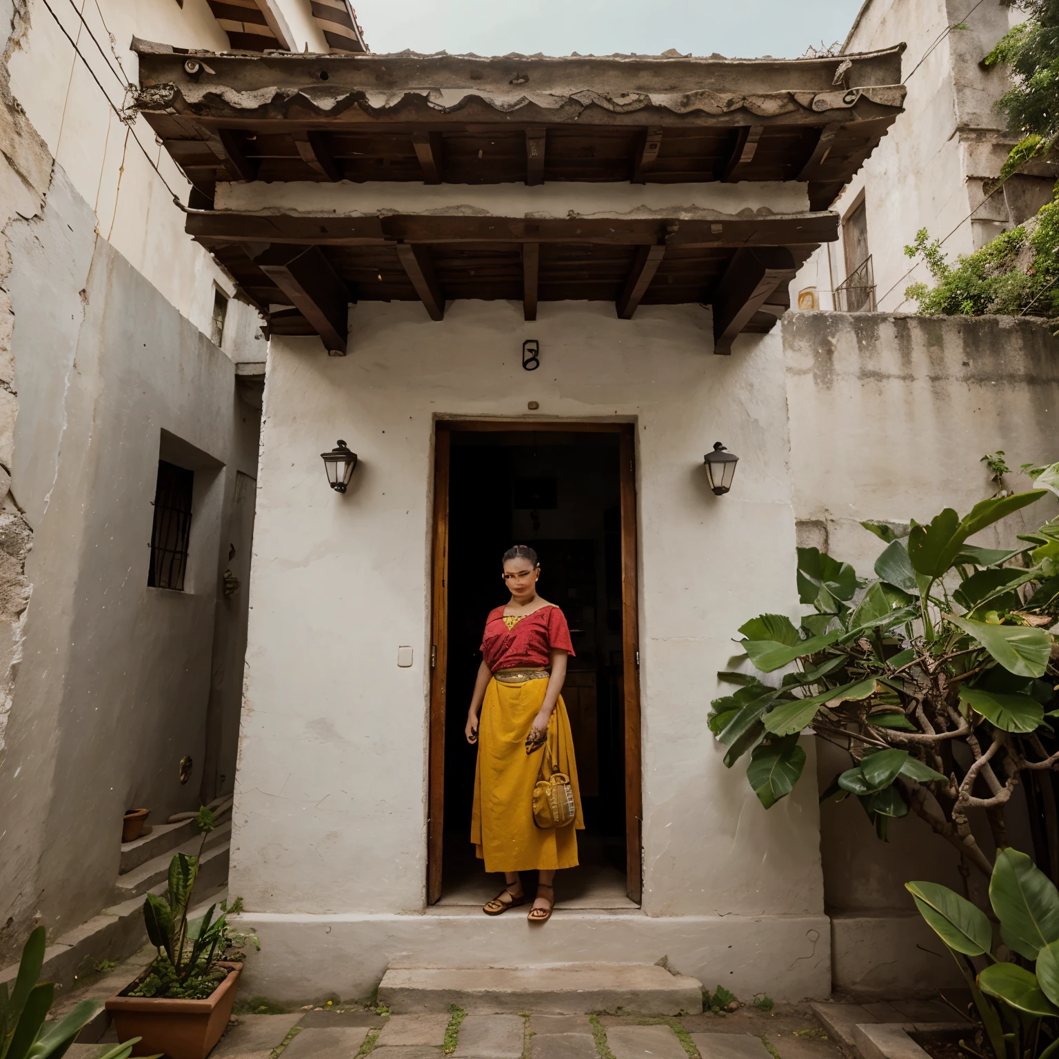 Frida khalo house abstract