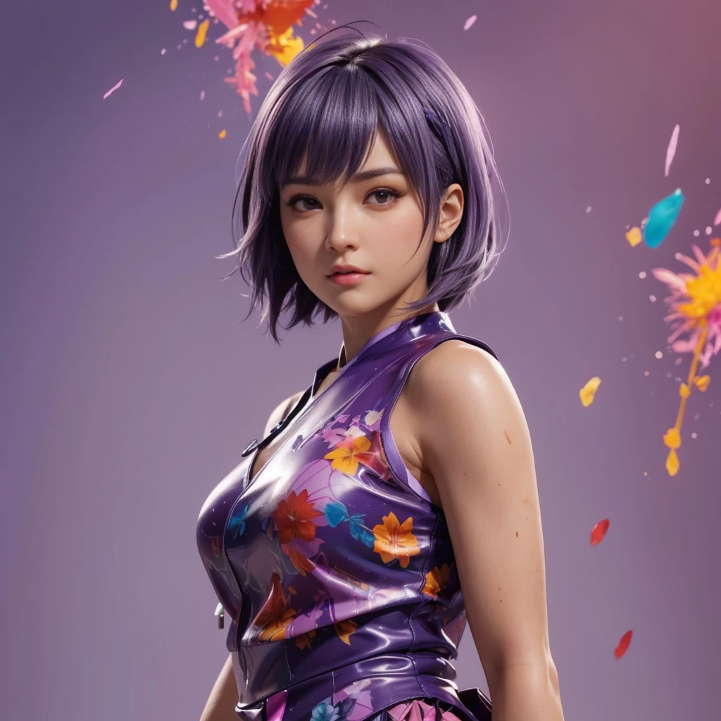 Ayane, (melhor qualidade,ultra-detalhado),(Realista:1.37), rosto bonito e detalhado, Textura ultrarrealista, rosto delicado, corpo delicado, batom vermelho, cores vivas. High definition, 8K. athletic body,